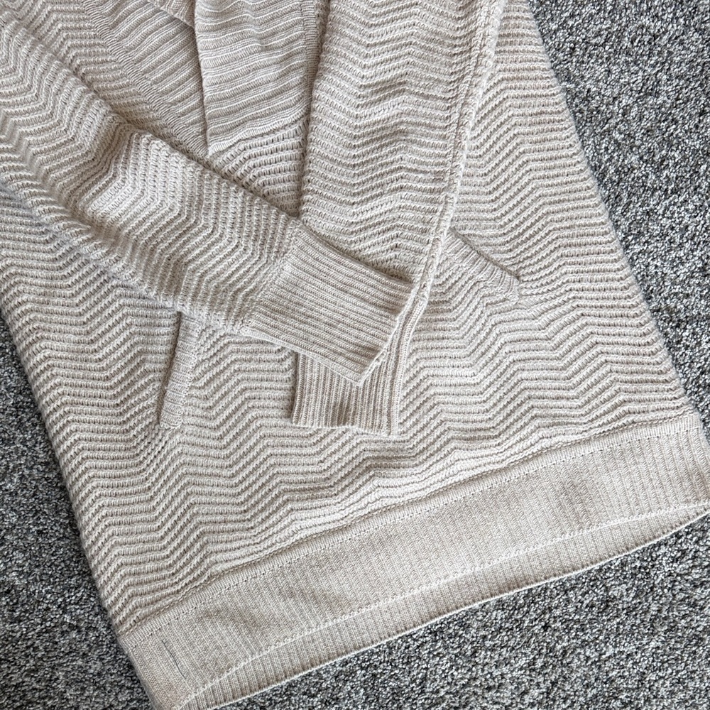 lovestitch Cream Ribbed Cowl Neck Sweater - Picture 4 of 5